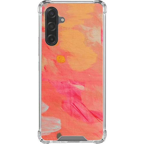 Colored Finger Paint Galaxy A17 Clear Case