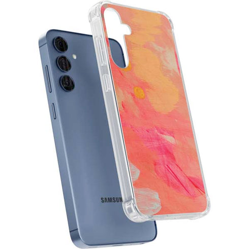 Colored Finger Paint Galaxy A35 5G Clear Case