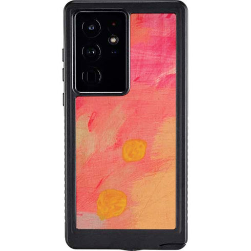 Colored Finger Paint Galaxy S24 Ultra Waterproof Case