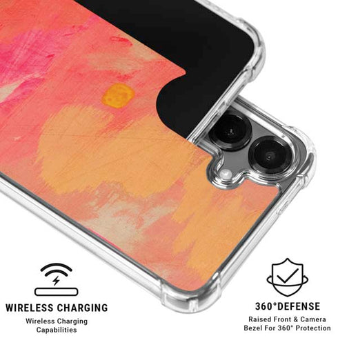 Colored Finger Paint Galaxy S26 Clear Case
