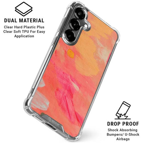 Colored Finger Paint Galaxy S26 Clear Case