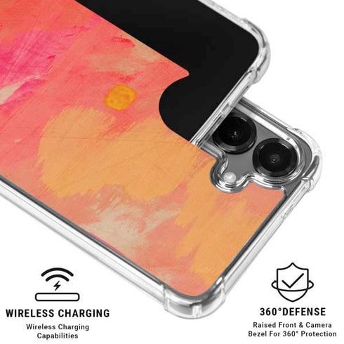 Colored Finger Paint Galaxy S26 Plus Clear Case