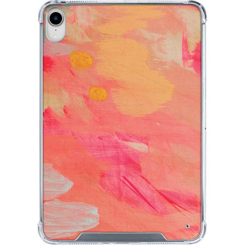 Colored Finger Paint iPad 11th Gen (2025) Clear Case