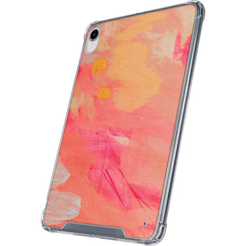 Colored Finger Paint iPad 11th Gen (2025) Clear Case