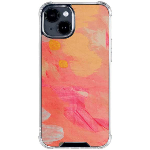 Colored Finger Paint iPhone 15 Clear Case