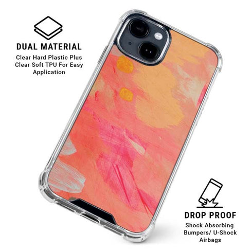 Colored Finger Paint iPhone 15 Clear Case