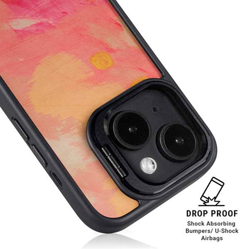 Colored Finger Paint iPhone 15 Plus Kickstand Case