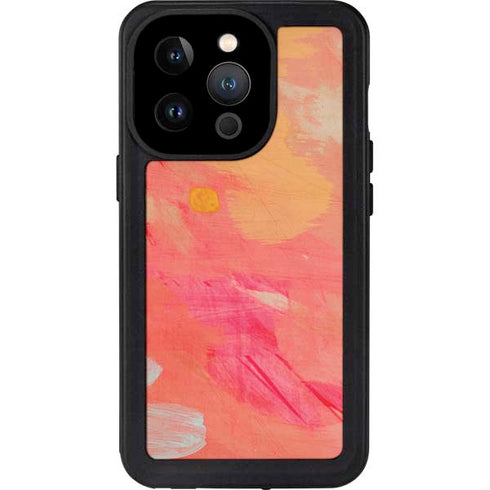 Colored Finger Paint iPhone 15 Pro Waterproof Case