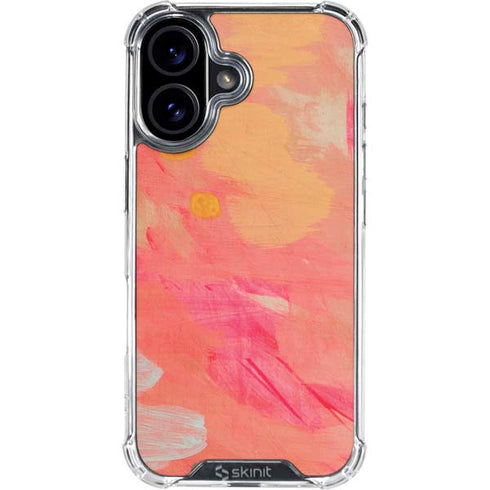 Colored Finger Paint iPhone 16 Plus Clear Case