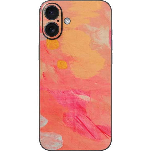 Colored Finger Paint iPhone 16 Plus Skin
