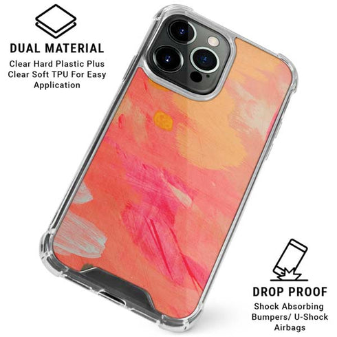 Colored Finger Paint iPhone 16 Pro Clear Case