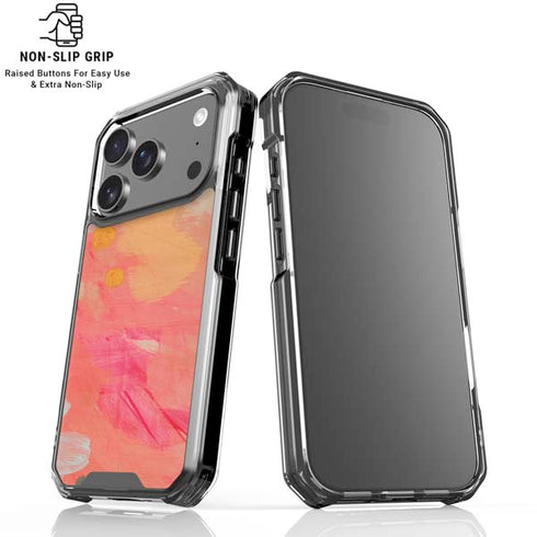 Colored Finger Paint iPhone 18 Pro Clear Case