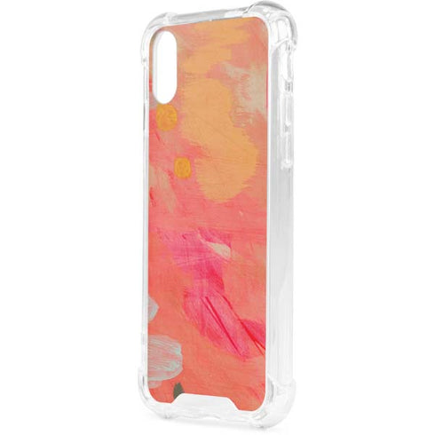 Colored Finger Paint iPhone XS Clear Case