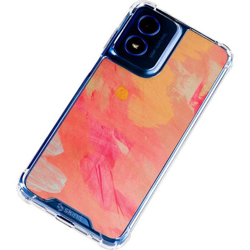 Colored Finger Paint Moto G Play 4G (2024) Clear Case