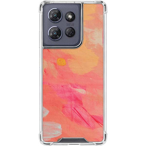 Colored Finger Paint Moto G Power 5G (2025) Clear Case