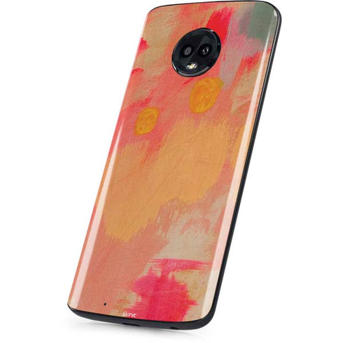 Colored Finger Paint Moto G6 Skin