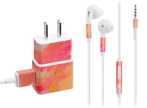 Colored Finger Paint Phone Charger Skin