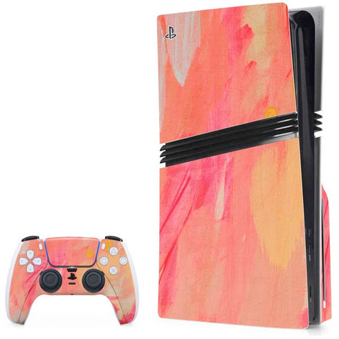 Colored Finger Paint PS5 Pro Disk Bundle Skin
