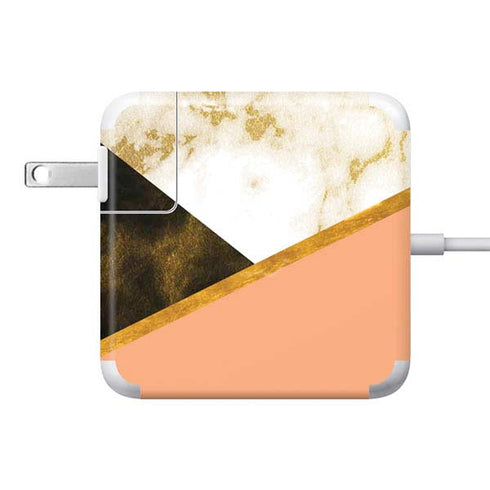 Colored Marble 85W Power Adapter (15 and 17 inch MacBook Pro Charger) Skin
