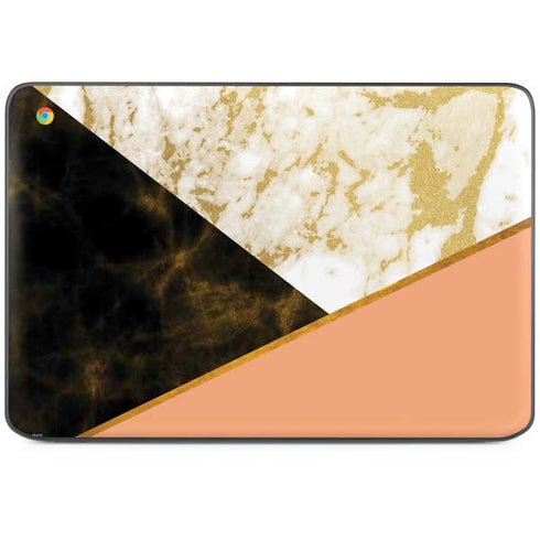 Colored Marble HP Chromebook Skin