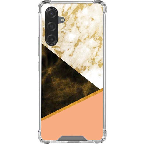 Colored Marble Galaxy A17 Clear Case