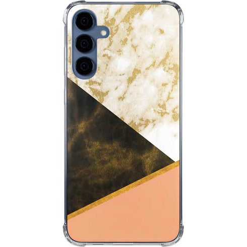 Colored Marble Galaxy A55 5G Clear Case