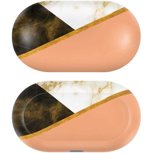 Colored Marble Galaxy Buds Plus Skin