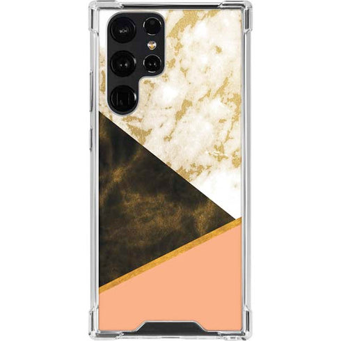Colored Marble Galaxy S23 Ultra Clear Case