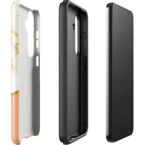 Colored Marble Galaxy S25 Impact Case