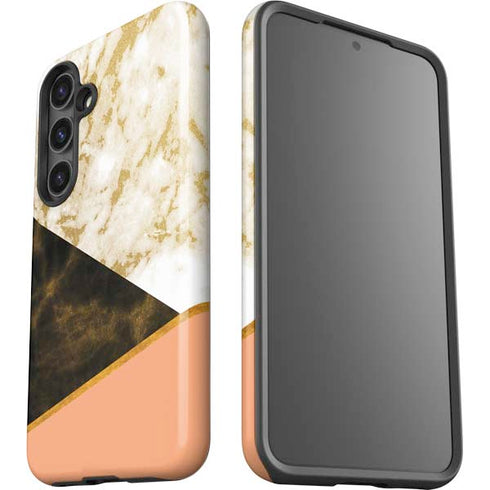 Colored Marble Galaxy S25 Impact Case