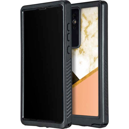 Colored Marble Galaxy S24 Ultra Waterproof Case