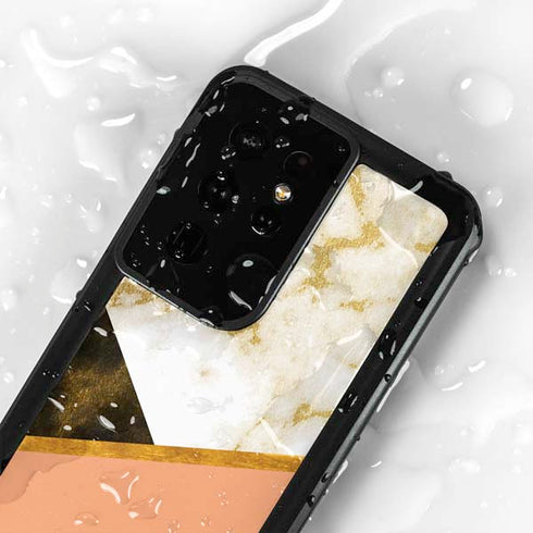 Colored Marble Galaxy S24 Ultra Waterproof Case