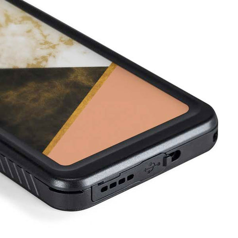 Colored Marble Galaxy S24 Waterproof Case