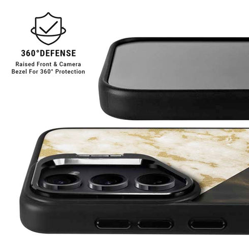 Colored Marble Galaxy S26 Kickstand Case