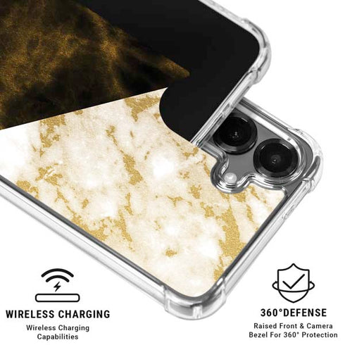 Colored Marble Galaxy S26 Plus Clear Case