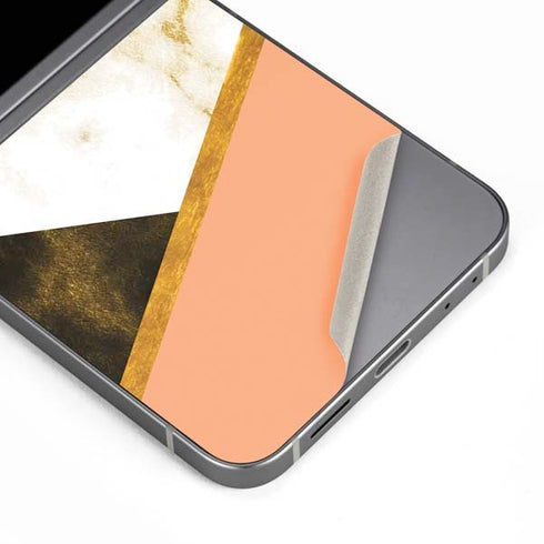 Colored Marble Galaxy Z Flip6 Skin