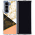 Colored Marble Galaxy Z Fold5 5G Clear Case