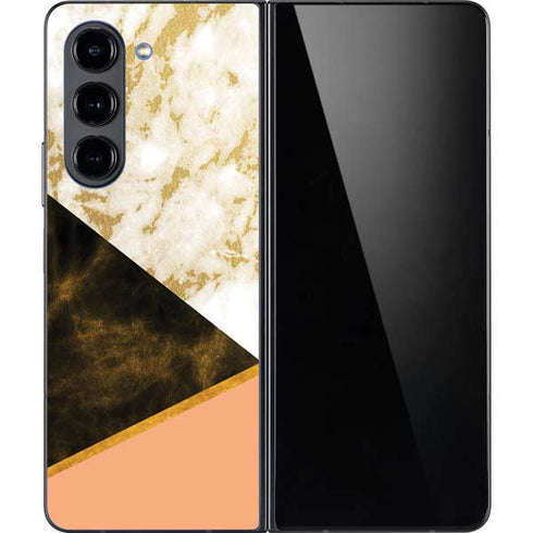 Colored Marble Galaxy Z Fold5 5G Skin