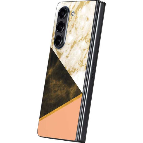 Colored Marble Galaxy Z Fold5 5G Skin