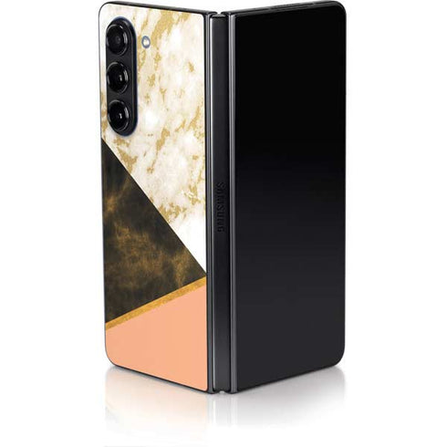 Colored Marble Galaxy Z Fold5 5G Skin