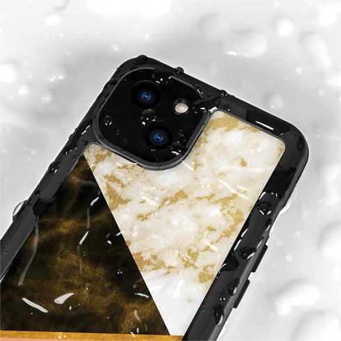 Colored Marble iPhone 15 Plus Waterproof Case