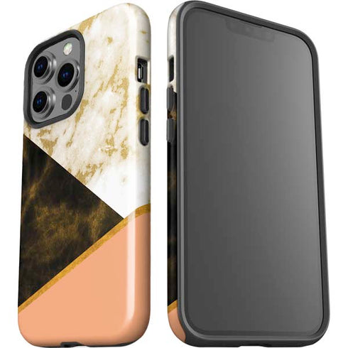 Colored Marble iPhone 15 Pro Impact Case