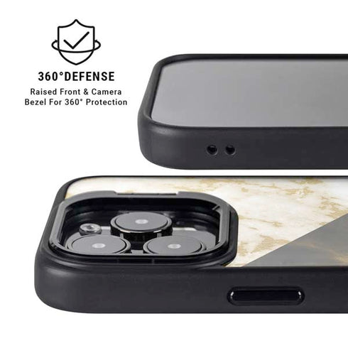 Colored Marble iPhone 15 Pro Max Kickstand Case