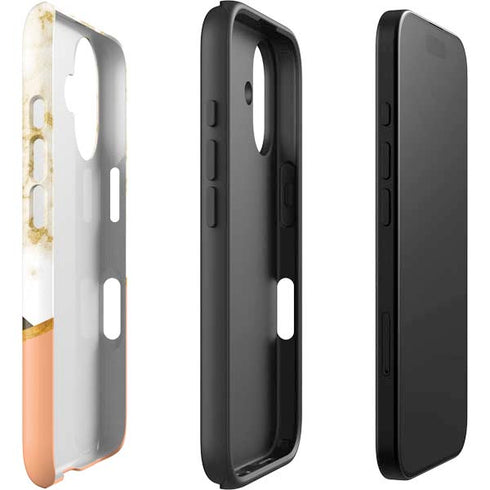 Colored Marble iPhone 16 Impact Case