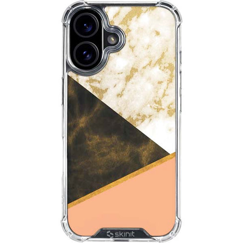 Colored Marble iPhone 16 Plus Clear Case
