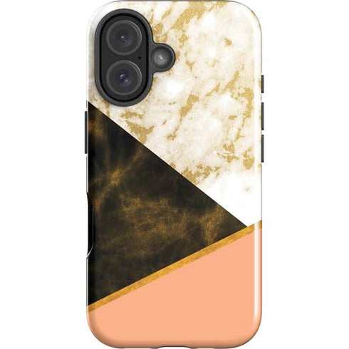 Colored Marble iPhone 16 Plus Impact Case
