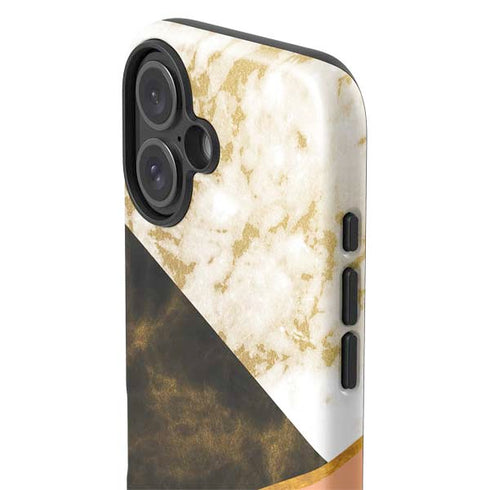 Colored Marble iPhone 16 Plus Impact Case