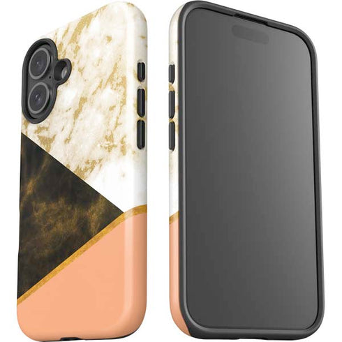 Colored Marble iPhone 16 Plus Impact Case