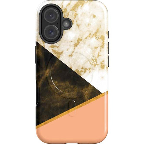 Colored Marble iPhone 16 Plus Magsafe Impact Case