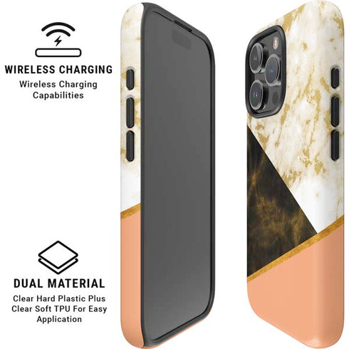 Colored Marble iPhone 16 Pro Magsafe Impact Case